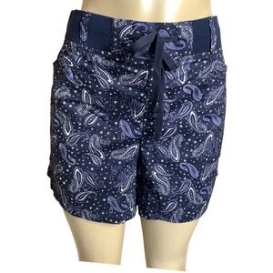 Sabrina by Star Style Size Large Paisley Print Shorts. New With Tags